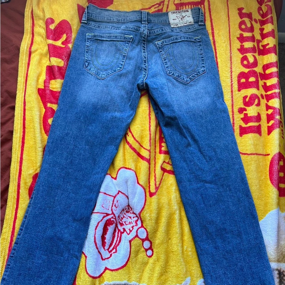 Light blue ricky straight True Religion Jeans Size 34